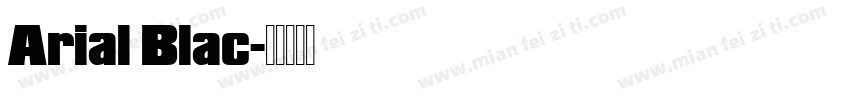 Arial Blac字体转换